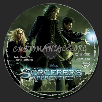 The Sorcerer's Apprentice dvd label