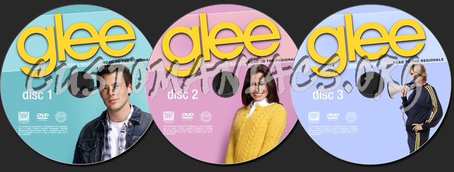 Glee Season 1 Volume 2 dvd label