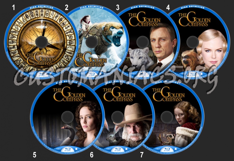 The Golden Compass blu-ray label