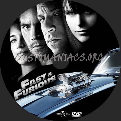 Fast & Furious dvd label