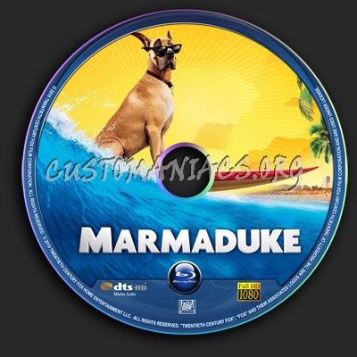 Marmaduke blu-ray label