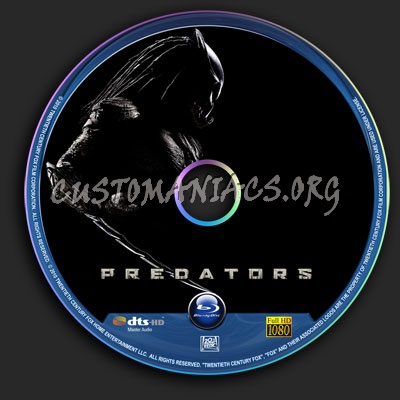 Predators blu-ray label