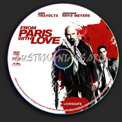 From Paris With Love dvd label