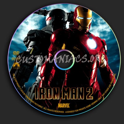 Iron Man 2 dvd label