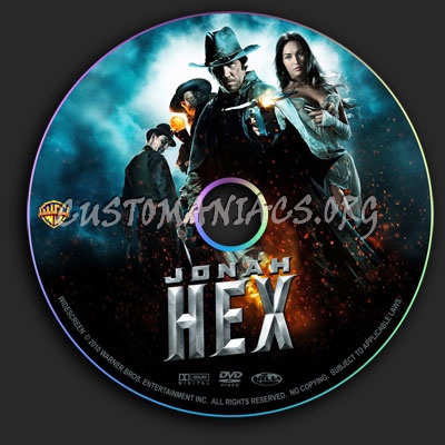 Jonah Hex dvd label