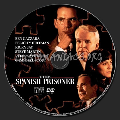 The Spanish Prisoner dvd label