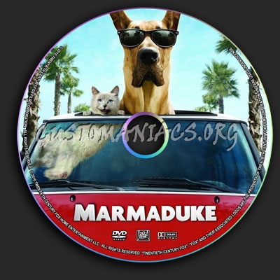 Marmaduke dvd label