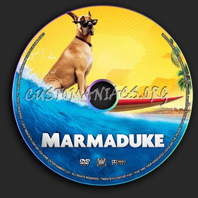 Marmaduke dvd label