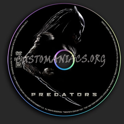 Predators dvd label