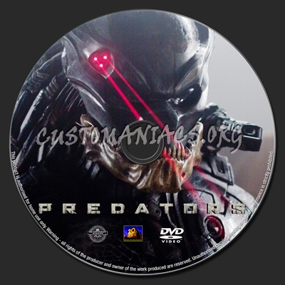 Predators dvd label