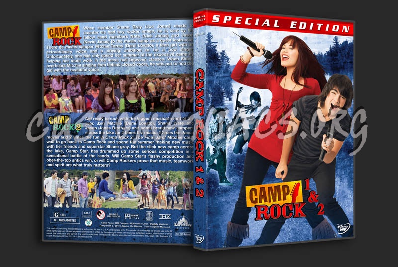 Camp Rock 1 & 2 dvd cover