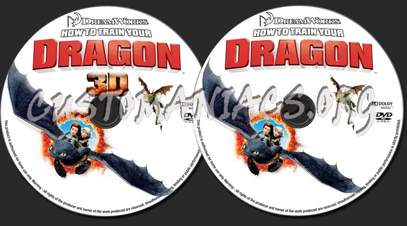 How To Train Your Dragon dvd label