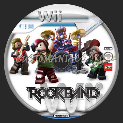 Lego Rock Band dvd label