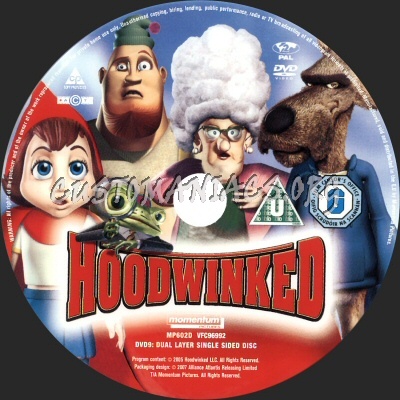 Hoodwinked dvd label