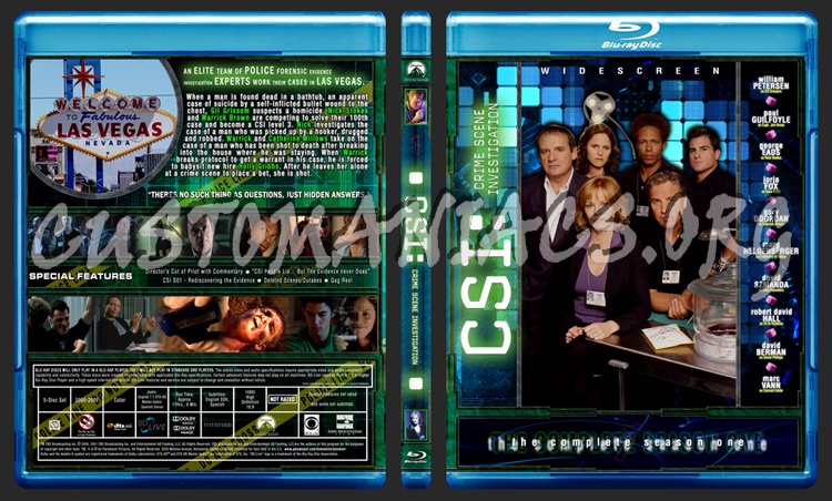 CSI Las Vegas - Season 1 blu-ray cover