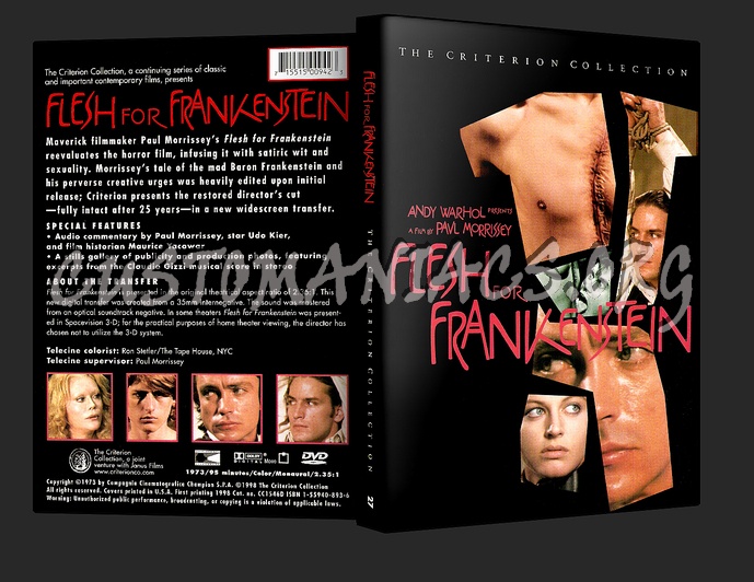 027 - Flesh For Frankenstein dvd cover