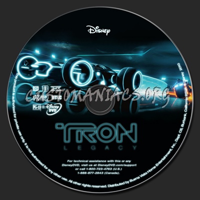 Tron Legacy dvd label