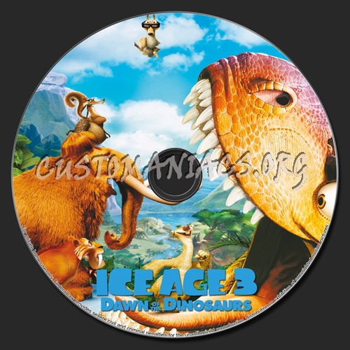 Ice Age: Dawn of the Dinosaurs dvd label