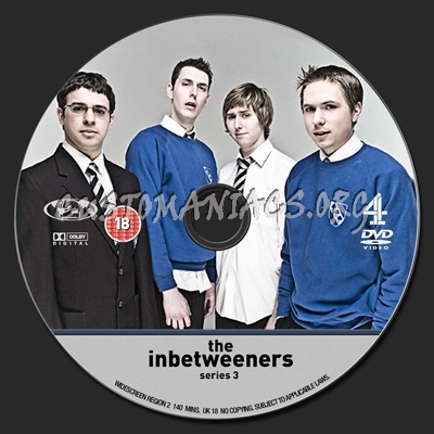 The Inbetweeners Series 3 dvd label