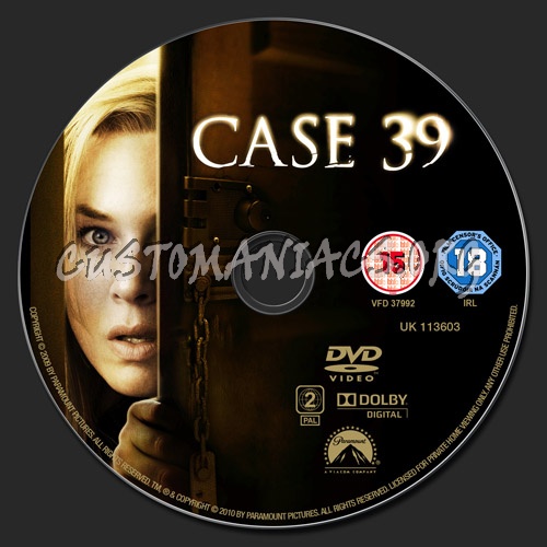 Case 39 dvd label