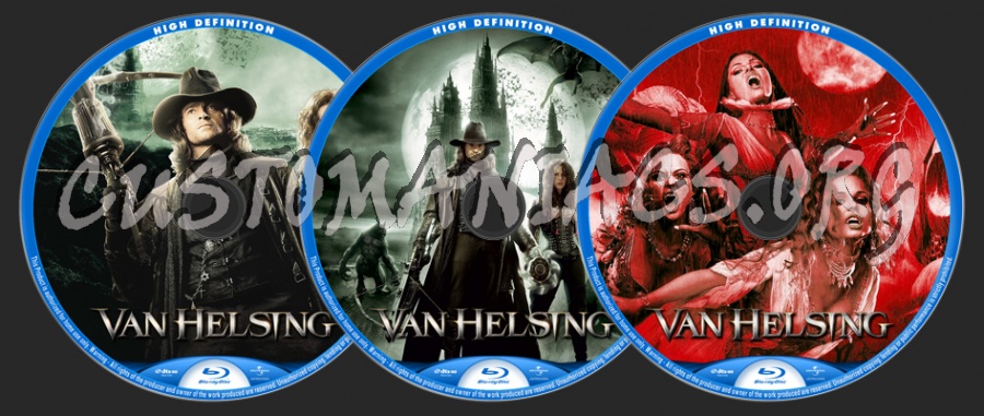 Van Helsing blu-ray label