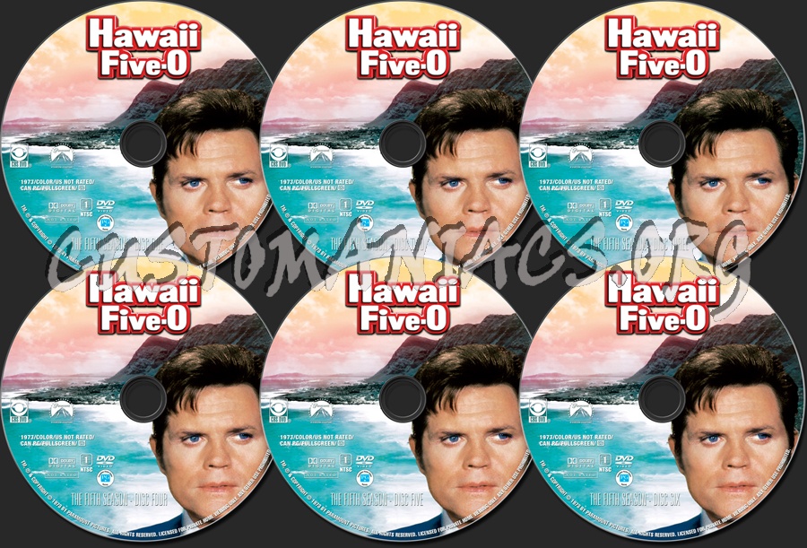 Hawaii five- O Season 5 dvd label