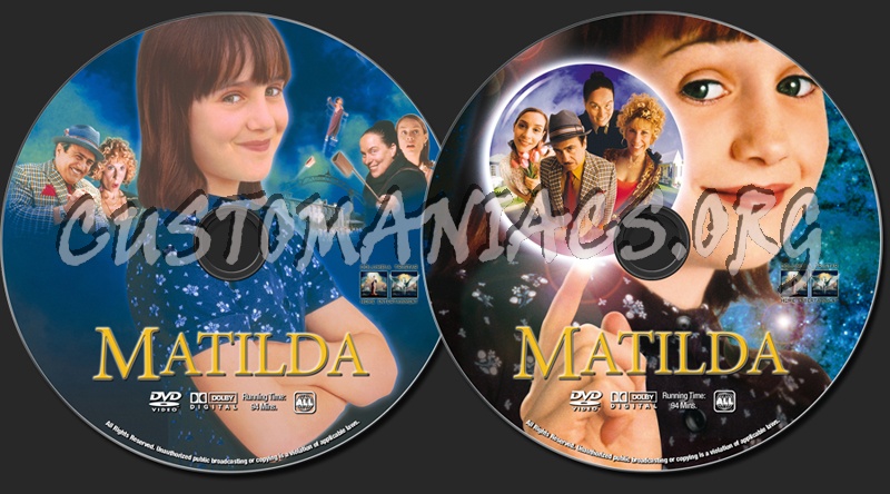 Matilda dvd label