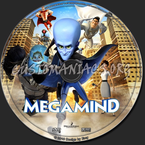 Megamind dvd label