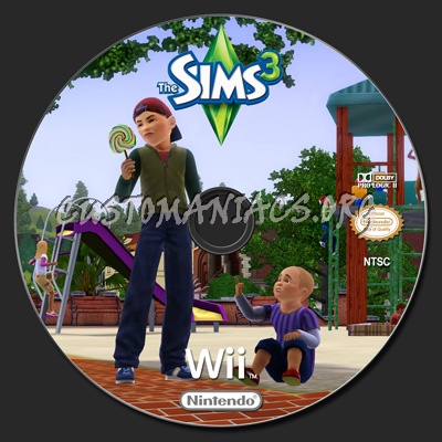 The Sims 3 dvd label