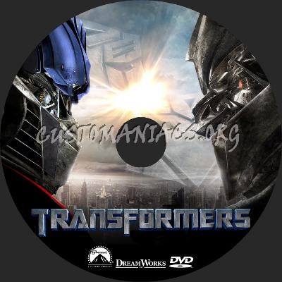 Transformers dvd label