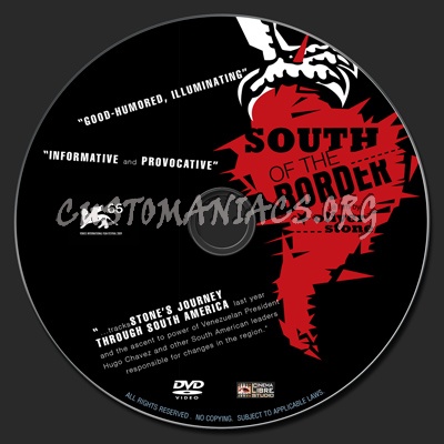 South Of The Border dvd label