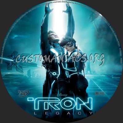 Tron Legacy dvd label