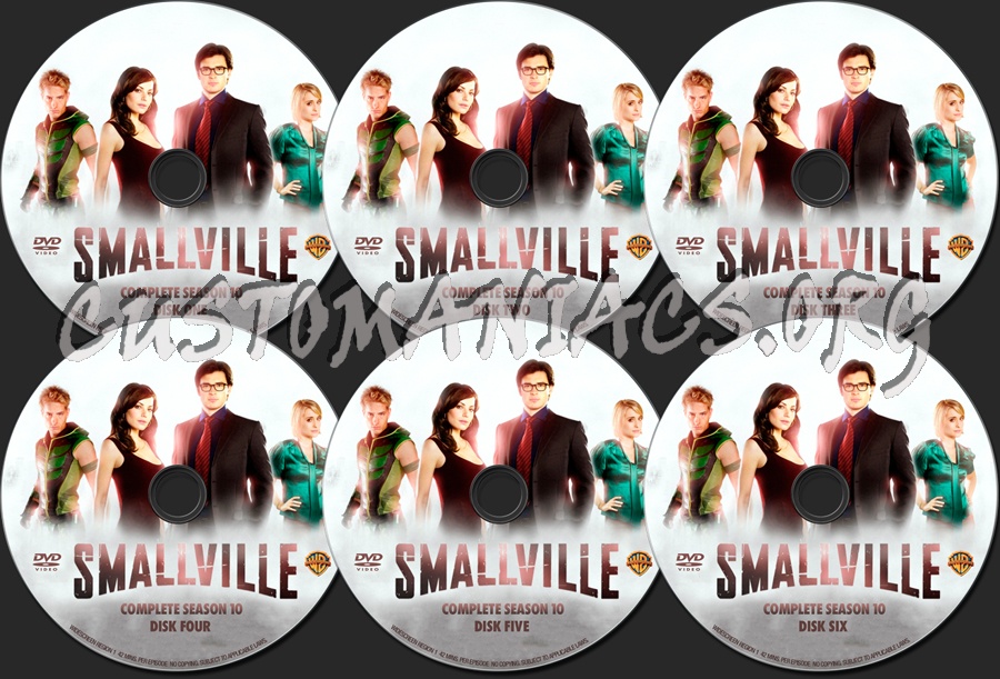 Smallville Season Ten dvd label