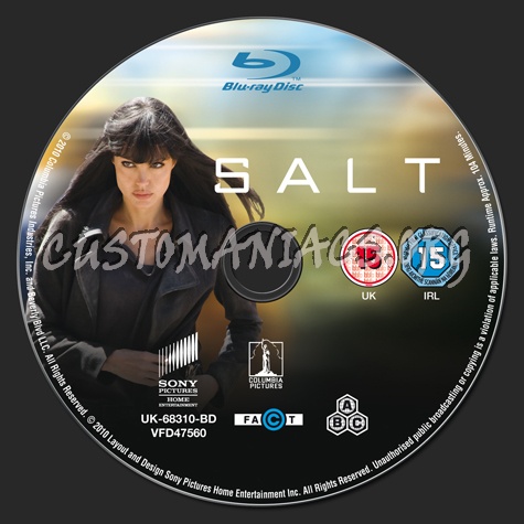 Salt blu-ray label