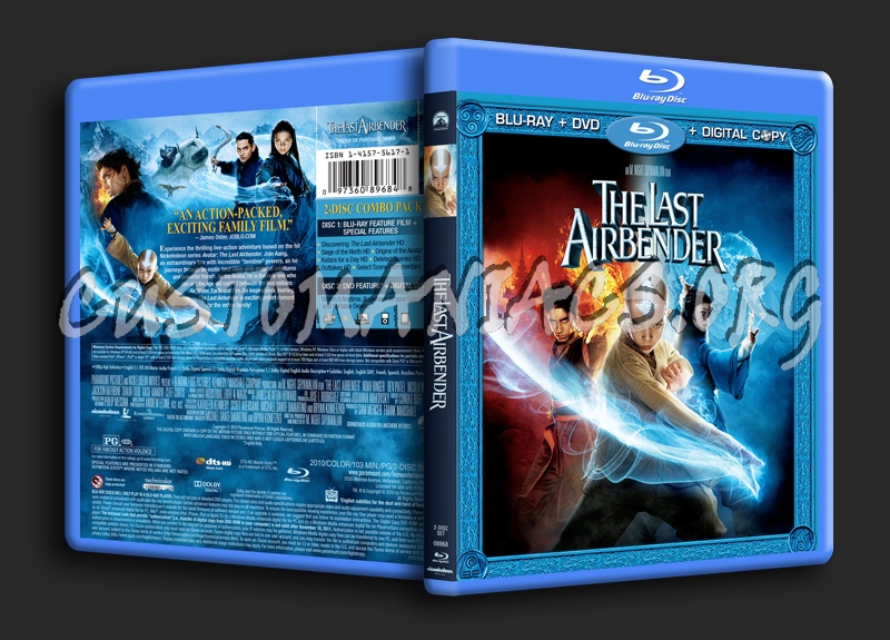 The Last Airbender blu-ray cover