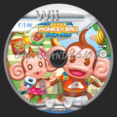 Super Monkey Ball Step dvd label