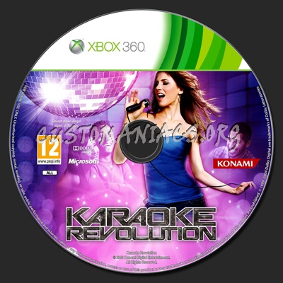 Karaoke Revolution dvd label