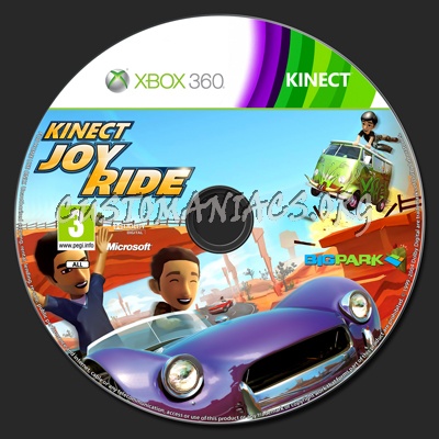 Kinect Joy Ride dvd label