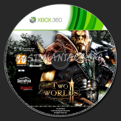 Two Worlds II dvd label