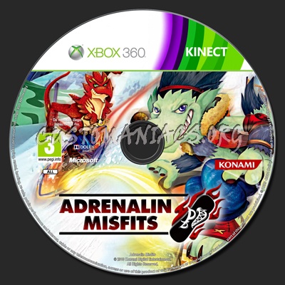 Adrenalin Misfits dvd label