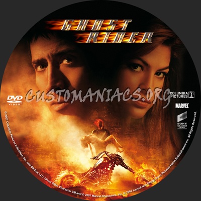 Ghost Rider dvd label