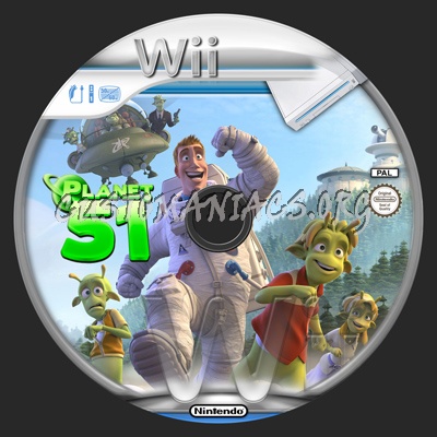 Planet 51 dvd label