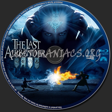 The Last Airbender blu-ray label