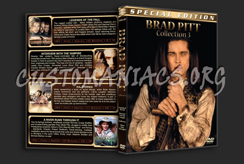 Brad Pitt - Collection 3 dvd cover