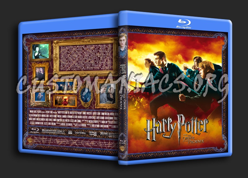 Harry Potter And The Order Of The Phoenix blu-ray cover