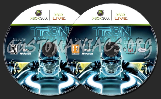 Tron: Evolution dvd label