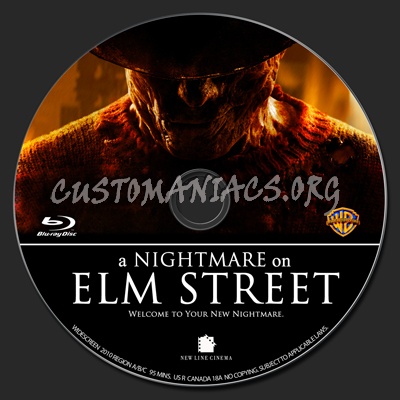 A Nightmare On Elm Street blu-ray label