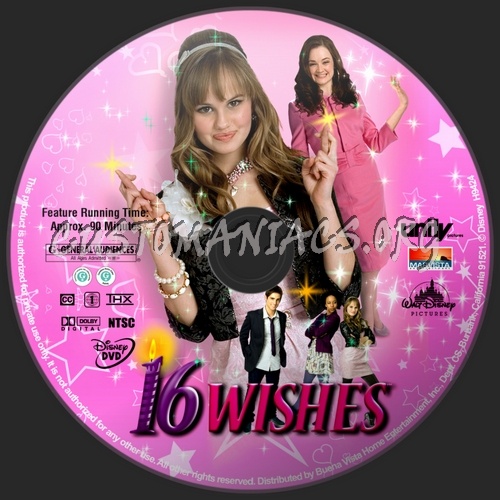 16 Wishes dvd label