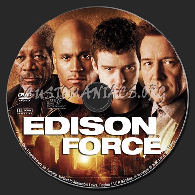 Edison Force dvd label