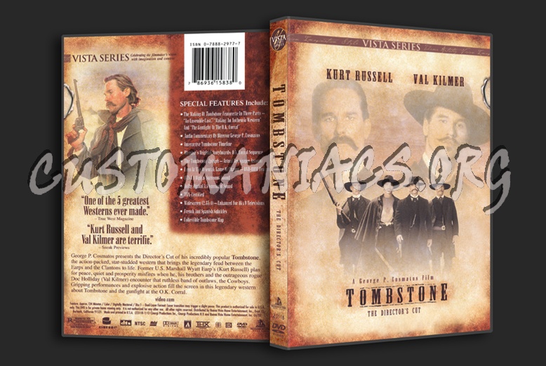 Tombstone Director's Cut 2 Disc Edition dvd cover